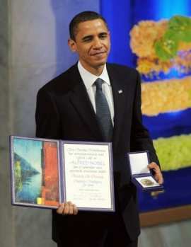 Нобелевский лауреат Обама