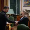 Христя с дедом громко топают…