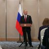 Владимир Путин на пресс-конференции по итогам саммита БРИКС (Посмотрим, как работает хвалёная американская система: Путин поручит МИД подать в суд в связи с дипо…) Посмотрим, как работ…