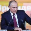 Предвыборный манёвр Путина: Всякие 'саакашвили' бегать по России не будут (На фото: президент РФ Владимир Путин во время большой ежегодной пресс-конференции (Фото: Михаил Метцель/ТАСС)) На фото: президент Р…