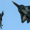 В битве за Турцию сойдутся российские Су-57 и американские F-35 (На фото: российские истребители пятого поколения Су-57 (Фото: Сергей Бобылев/ТАСС)) На фото: российские …
