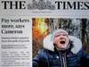 Обложка вчерашней 'Таймс'